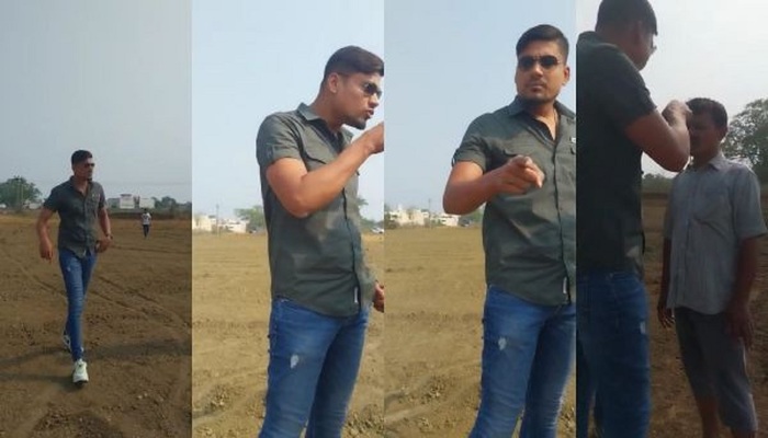 Chattisgarh: Youth Congress district president Sheru Aslam in Bilaspur threatens to kill a farmer over land dispute, video viral