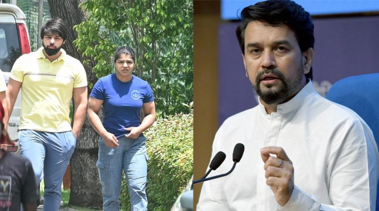 Wrestlers Protest: Bajrang Punia and Sakshi Malik meet sports minister Anurag Thakur, submit 5 demands including female WFI president