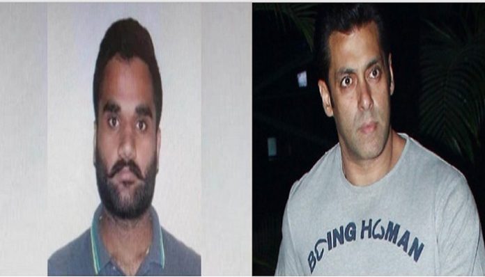 Salman Khan (R) and Goldy Brar (L)