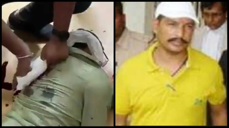 Six Lucknow police personnel suspended for negligence after gangster Sanjeev alias Jeeva, aide of Mukhtar Ansari, was murdered inside court premises