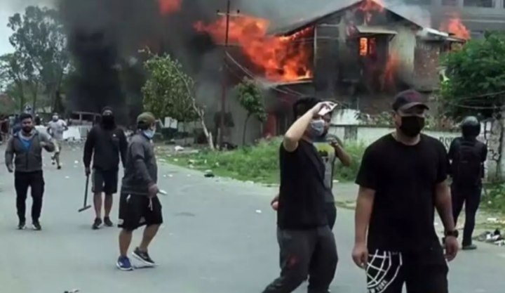 Manipur violence: Union Minister Rajkumar Ranjan’s house set on fire in Imphal, petrol bombs hurled