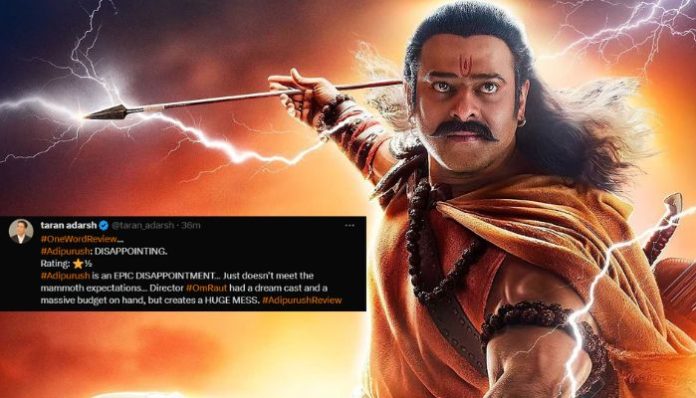 Adipurush disappoints: As Taran Adarsh gives it 1.5 stars, here are some reviews by audiences