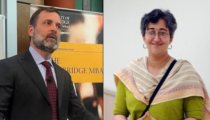 Atishi Marlena follows Rahul Gandhi's lead, and defames India in the UK based on lies. Here is the truth