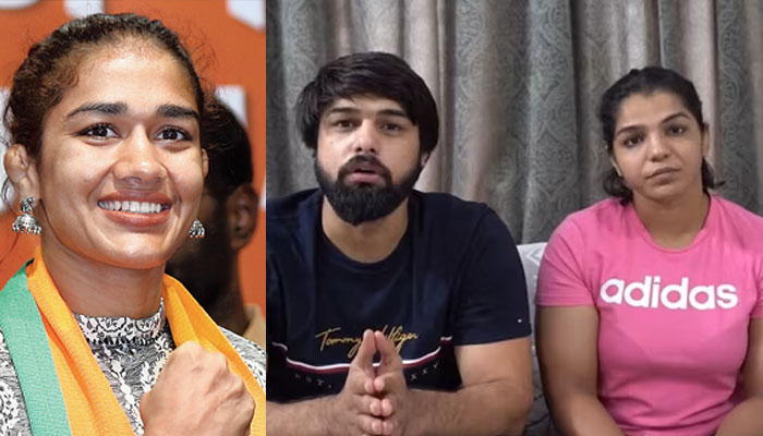Babita Phogat refutes claims of Sakshi Malik and Satyawart Kadian, accuses them of being Congress puppets