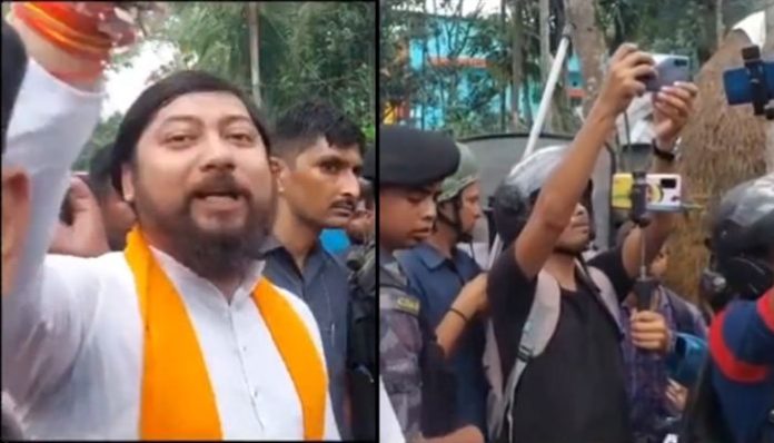 West Bengal: BJP and TMC workers clash in Coochbear ahead of Panchayat polls, BJP Minister Nishith Pramanik stopped by police