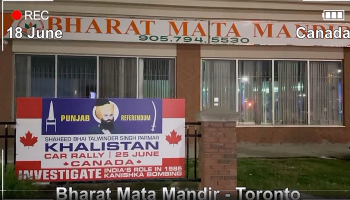 Canada: Posters celebrating Khalistani terrorist Talwinder Singh Parmar placed outside Hindu Temples ahead of separatist rally. What we know so far
