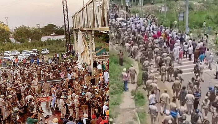 Haryana: Police clears NH-44 of protesting farmers after High Court’s orders