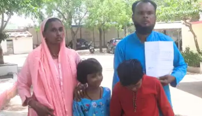 Arif Shah with his family.