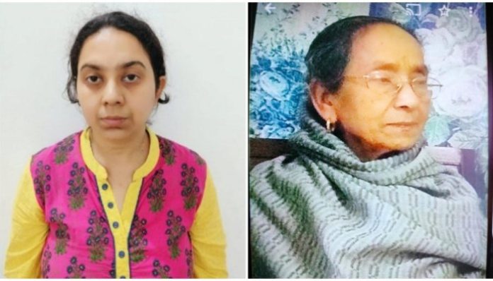 The accused (L), her mother (R).