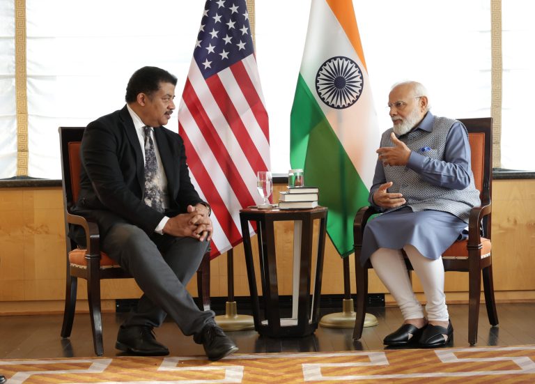 Sky is not the limit: Astrophysicist Neil deGrasse Tyson says he was delighted to spend time with a head of state who is ‘scientifically thoughtful’. Watch