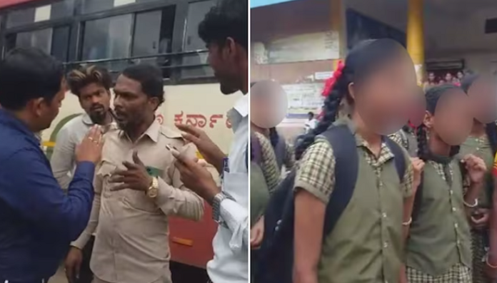 Karnataka: Bus driver refuses school girls from boarding for wearing no burqas, even girls with hijab de-boarded