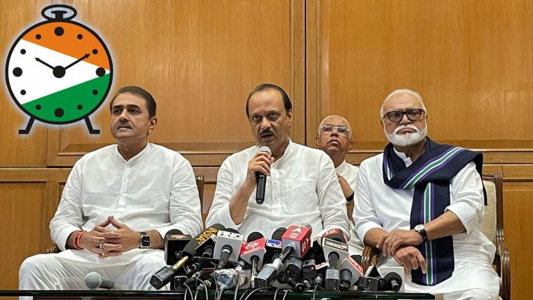 Ajit Pawar claims party and election symbol after taking oath as Deputy CM of Maharashtra, says rest of NCP MLAs will join soon and the party is not split