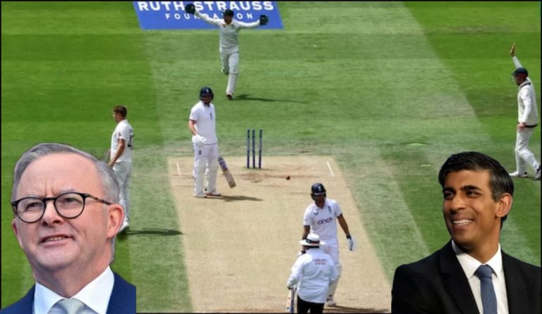 UK PM Sunak and Australian PM Albanese join the debate around the controversial run out of Jonny Bairstow in the second Ashes Test