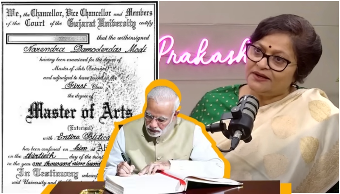 Journalist Sheela Bhatt affirms PM Modi’s MA degree, says ‘he was very focused on studies, shared mentor with him in 1981’