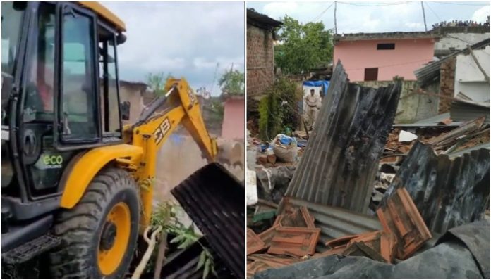 Madhya Pradesh: Illegal property of Akhtar Ali (35) who molested, raped a minor in mid-July bulldozed off in Raisen