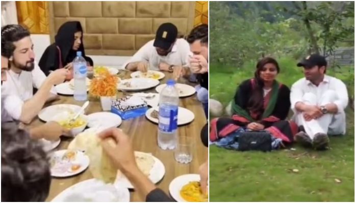 Anju seen enjoying dinner with Nasrulla and his friends in burqa a day after denying 'nikah' reports