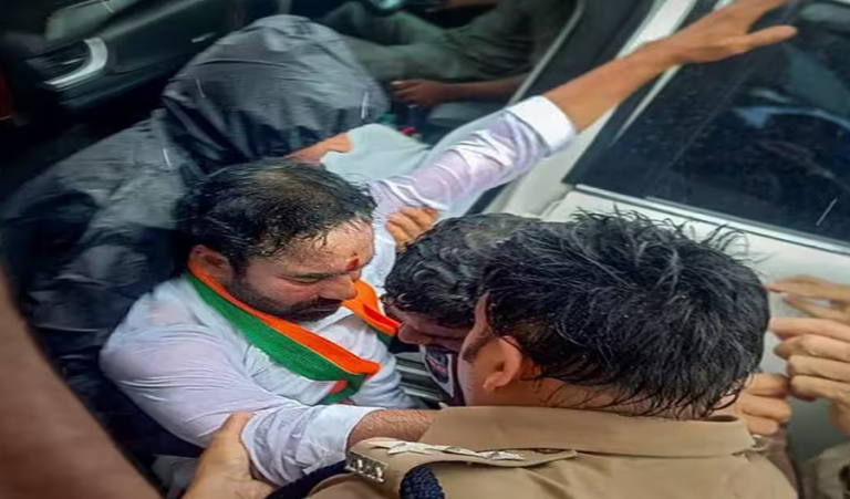 Telangana Police manhandles G Kishan Reddy and stops him from visiting PMAY housing site, Union Minister complains to President, LS Speaker