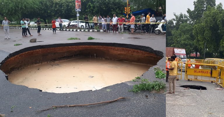 Why do roads cave in? The reasons behind those scary-looking big holes on city roads that swallow cars