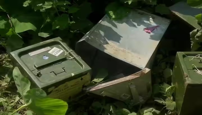 Bengal panchayat polls: Abandoned ballot boxes found in a drain in Murshidabad
