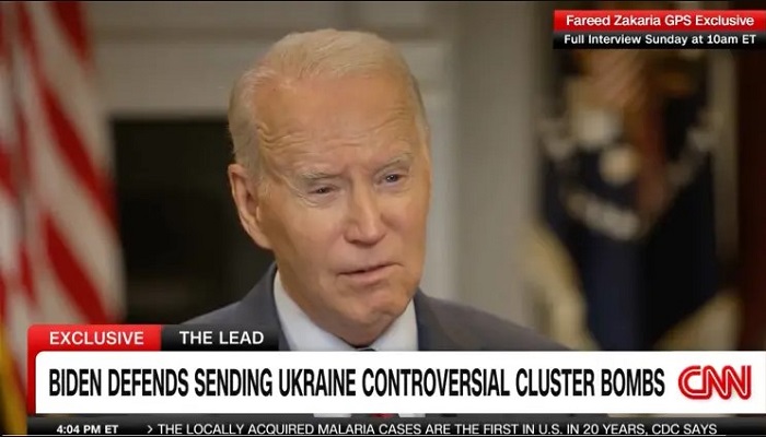 US President Joe Biden accidentally reveals America is low on artillery ammunition, White House issues denial