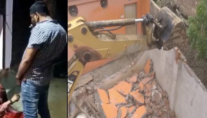 Madhya Pradesh: Accused Pravesh Shukla’s illegal encroachment demolished, was arrested earlier for urinating on a tribal youth