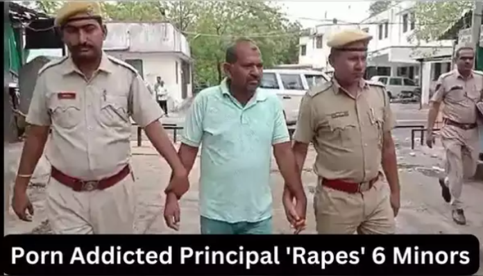 The culprit is arrested by the police.