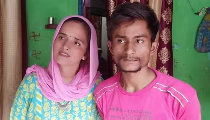 Seema Haider with her partner Sachin Meena.