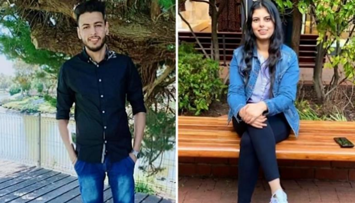 Tarikjot Singh (L) murdered her former girlfriend Jasmeen Kaur (R).