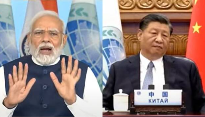 Narendra Modi and Xi Jinping virtually address the SCO summit.