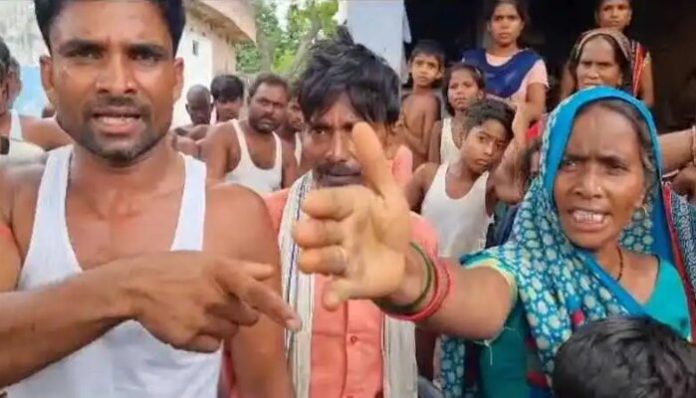 The grieving family members and people protested against the shocking killing.