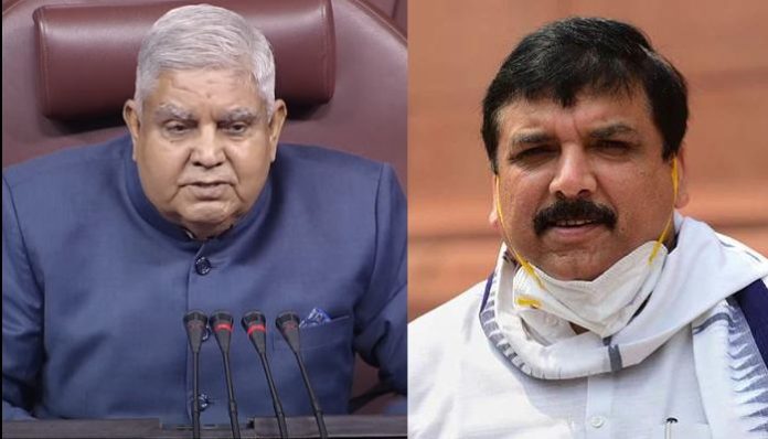 It is not a public street, behave yourself': Vice President Jagdeep Dhankhar tells AAP MP Sanjay Singh