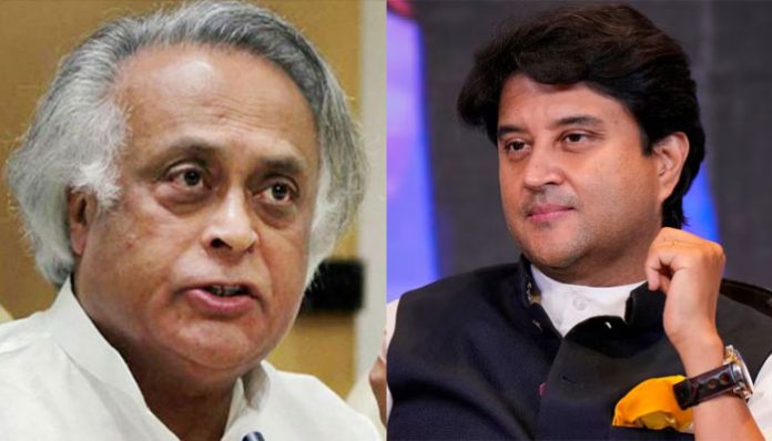 Jyotiraditya Scindia schooled Jairam Ramesh