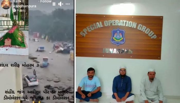 ‘Allah ne Demolition kar diya..’: Four including Shahrukh and Rafiq arrested for sharing inflammatory posts over Junagadh floods