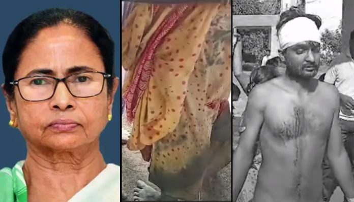 West Bengal: Ex-TMC member stripped naked, thrashed by TMC goons for joining Congress party in Murshidabad. Here is what happened