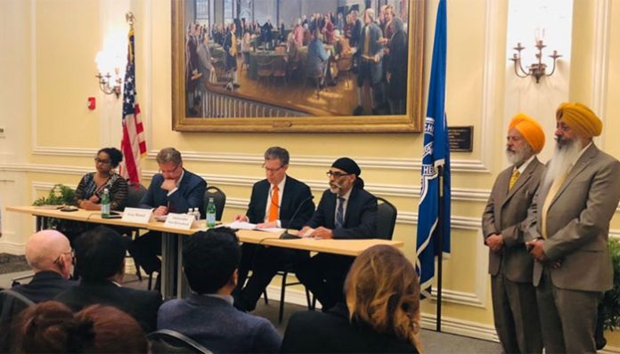 Equality Labs Thenmozhi Soundararajan with SFJ Gurpatwant Singh Pannun