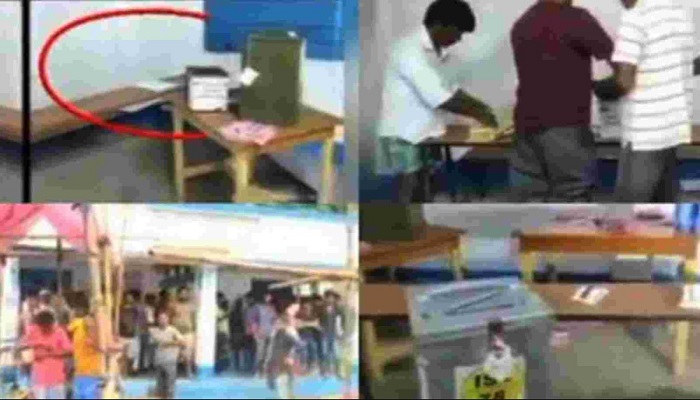 Goons brandishing guns, crude bombs, people running away with ballot boxes: visuals from West Bengal during voting for Panchayat polls