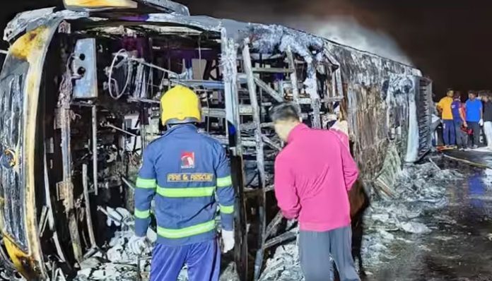 Speed and tyre burst ruled out as reasons Buldhana Bus Accident