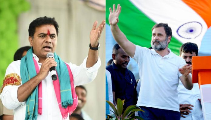 War of words between KT Rama Rao and Rahul Gandhi
