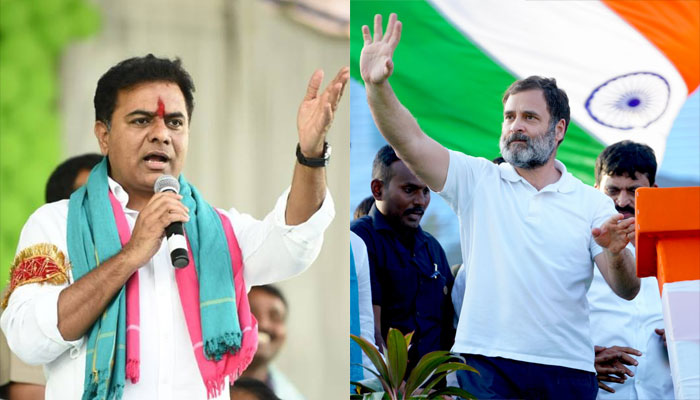 KTR hits back after Rahul Gandhi’s Khammam statement, calls Congress a party of vultures