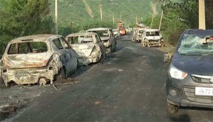 Police personnel were attacked and looted