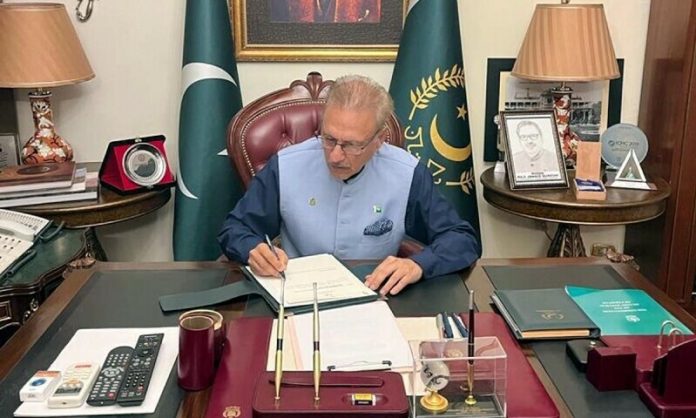 Pakistan's president Dr Arif Alvi