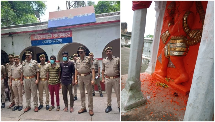 Uttar Pradesh: Lord Hanuman’s idol vandalized in Lalitpur’s Talbehat, Asif and Amir arrested, Nasir absconding