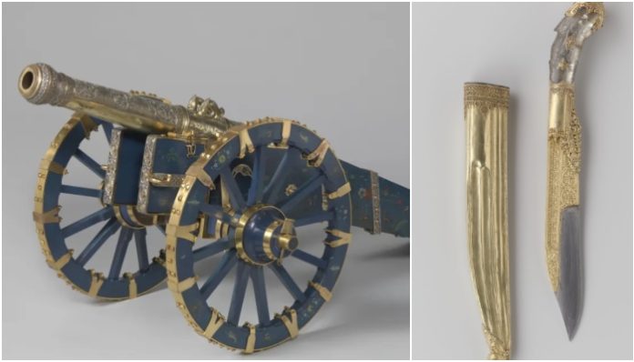 Netherlands signs to return looted Sri Lankan treasures, including the 275-year-old cannon and gold, silver swords