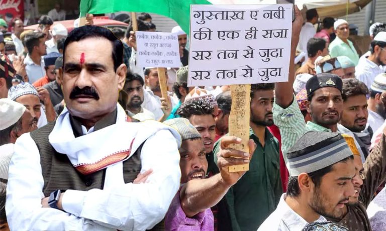 Madhya Pradesh: FIR filed against those who chanted ‘Sar Tan Se Juda’ slogan in Ratlam, Home Minister Narottam Mishra says NSA will be imposed