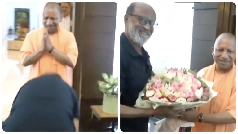 Superstar Rajinikanth seeks blessings of UP CM Yogi Adityanath by touching his feet, triggers a meltdown for leftist social media users