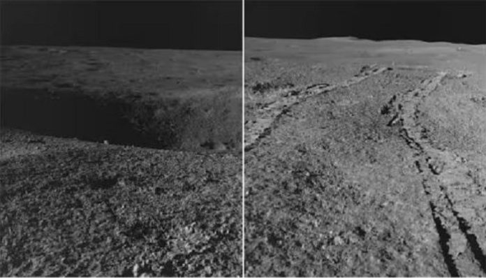 Pragyan rover navigated a massive crater on lunar surface during moon walk