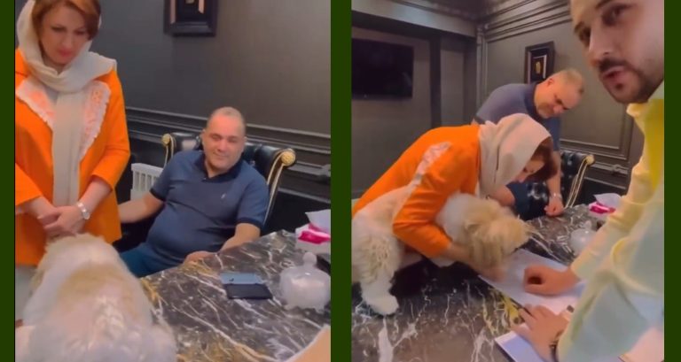 Iran: Real estate agent arrested for transferring house to pet dog after completing the contract with pawprint, video of the transaction goes viral