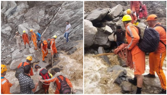 Himachal Pradesh: NDRF rescues 51 persons stranded in Mandi cloudburst sites