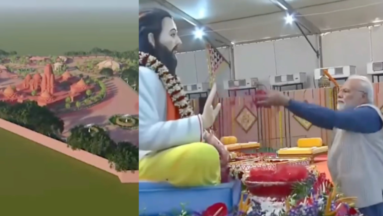 ‘Society was suffering under the tyrannical Mughal era, Sant Ravidas created awakening’: PM Modi while laying the foundation stone of Temple in MP