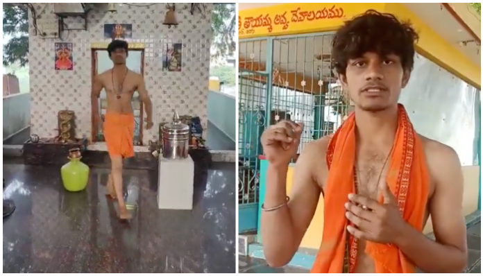 Viral video of a temple priest being asked to turn off loudspeaker